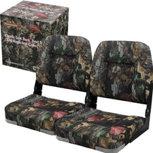 Load image into Gallery viewer, Seamander Camouflage Low Back Fold Down Boat Seats (2 Seats)