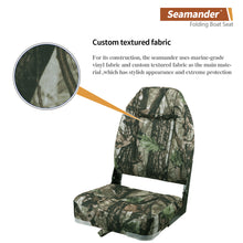 Load image into Gallery viewer, Seamander Camouflage Heigh Back Fold Down Boat Seats (2 Seats)