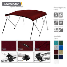 Load image into Gallery viewer, Seamander 4 Bow Bimini Tops,8 Sizes,9 Colors