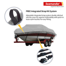 Load image into Gallery viewer, Seamander Elite Boat Cover,Universal Fit For Jon boat,Runabout Boat , V-Hull&Tri-Hull Fishing Ski Pro-Style Bass Boats,etc