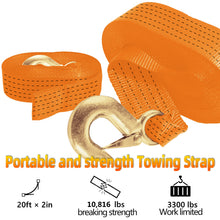 Load image into Gallery viewer, Seamander Heavy Duty Winch Strap,2in*20ft 10,816Lbs
