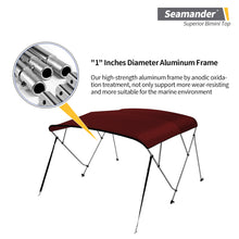 Load image into Gallery viewer, Seamander 4 Bow Bimini Tops,8 Sizes,9 Colors
